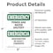 Signmission Power And Water Shutoff, 5 in W x Rectangle, Vinyl Decal OS-2PACK-EM-D-57-L-10344 - alternate 2